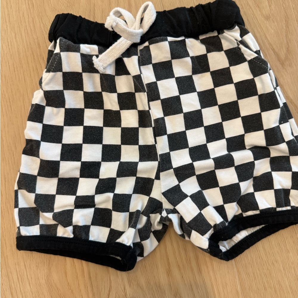Black & White Checkerboard Shorts